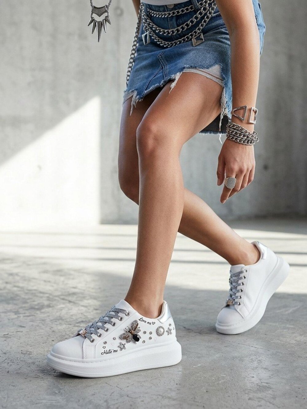 Love Me Luxe Charm Sneakers